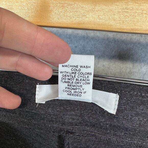 89th + Madison Pants Womens Size PM Charcoal Heather Gray Pull On Ankle Comfort - Picture 8 of 13